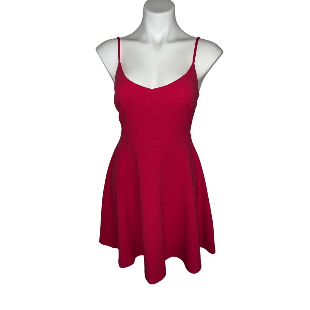 Lulus women’s pink sleeveless skater dress